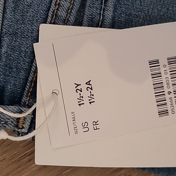 NWT Nathalie Lete x H&M printed floral butterfly stretch denim shorts 18m-2T - Picture 5 of 8